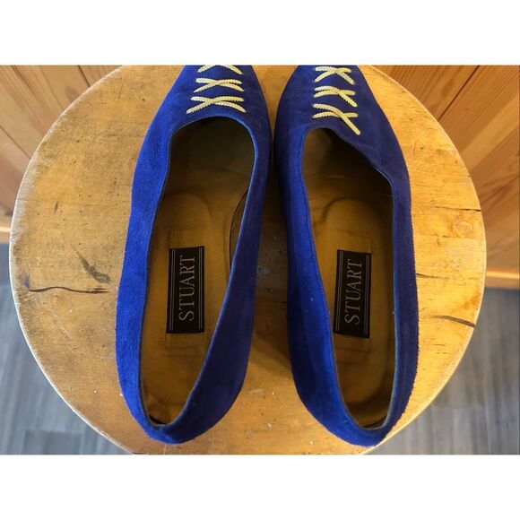 STUART WEITZMAN SUEDE PUMP ROYAL BLUE Size 8B - Picture 5 of 8